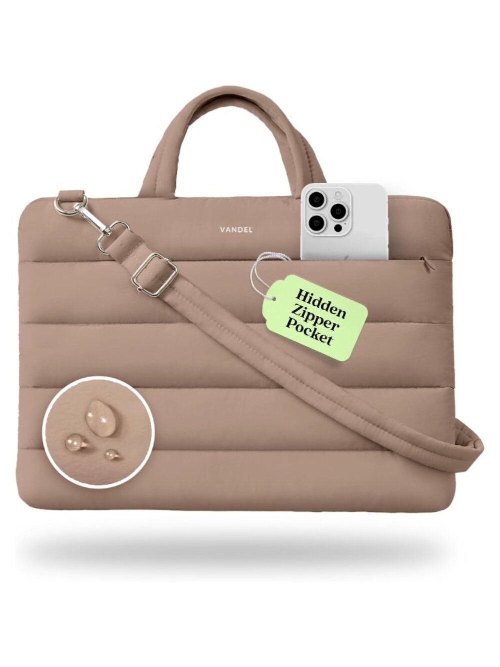 13-14 Inch Laptop Carrying Case Sleeve Shoulder Bag with Strap